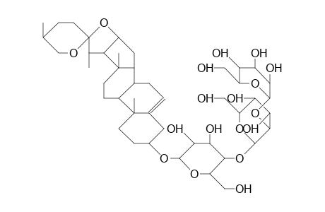 Diosgenin-3-O.beta.-D-glucopyranosyl-(1-2).beta.-D-glucopyranosyl-(1-4).beta.-D-galactopyranosid