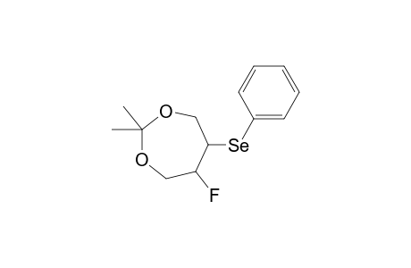 TRANS-5-FLUORO-2,2-DIMETHYL-6-(PHENYLSELENO)-1,3-DIOXEPANE