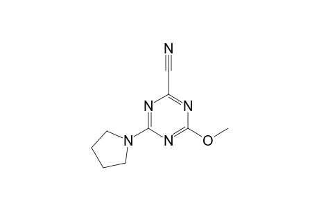 4-Methoxy-6-(1-pyrrolidinyl)-1,3,5-triazine-2-carbonitrile