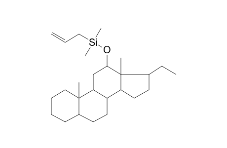 12.beta.-Hydroxy-5.alpha.-pregnane, allyldimethylsilyl ether