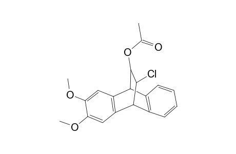syn-8-Chloro-2,3-(10,11-dimethoxybenzo)-5,6-benzobicyclo[2.2.2]octa-2,5-dien-anti-7-ol Acetate