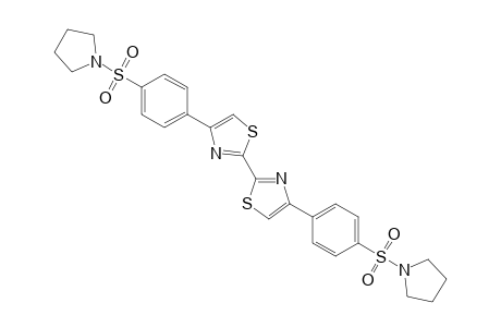 4-(4-pyrrolidin-1-ylsulfonylphenyl)-2-[4-(4-pyrrolidin-1-ylsulfonylphenyl)-1,3-thiazol-2-yl]-1,3-thiazole