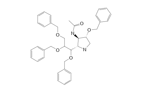 N-((2R,3S,4S)-4-BENZYLOXY-2-[(1'S,2'R)-1',2',3'-TRIS-(BENZYLOXY)-PROPYL]-PYRROLIDIN-3-YL]-ACETAMIDE