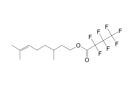 .beta.-Citronellol, heptafluorobutyrate