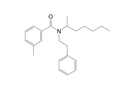 Benzamide, 3-methyl-N-(2-phenylethyl)-N-(2-heptyl)-