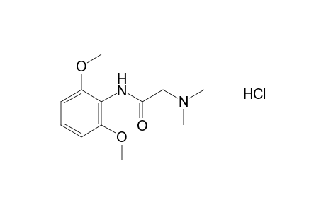 2',6'-dimethoxy-2-(dimethylamino)acetanilide, hydrochloride