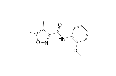 N-(2-methoxyphenyl)-4,5-dimethyl-3-isoxazolecarboxamide