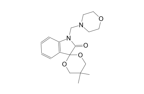2H-Indol-2-one, 1,3-dihydro-1-morpholinomethyl-3,2'-spiro-(5,5-dimethyl-1,3-dioxane)-