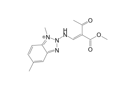 Methyl 1-{[1',5'-dimethylbenz-(1',2',3' )-triazol-2'-yl]amino}-2-acetylethene-2-carboxylate