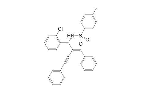 (R,E)-N-(2-benzylidene-1-(2-chlorophenyl)-4-phenylbut-3-ynyl)-4-methylbenzene-sulfonamide