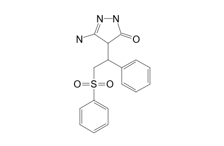 5-AMINO-4-(2'-PHENYLSULFONYL-1'-PHENYLETHYL)-PYRAZOL-3-ONE