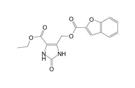 1H-imidazole-4-carboxylic acid, 5-[[(2-benzofuranylcarbonyl)oxy]methyl]-2,3-dihydro-2-oxo-, ethyl ester