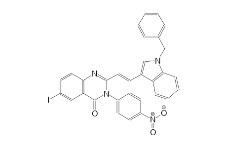 2-[(E)-2-(1-benzyl-1H-indol-3-yl)ethenyl]-6-iodo-3-(4-nitrophenyl)-4(3H)-quinazolinone