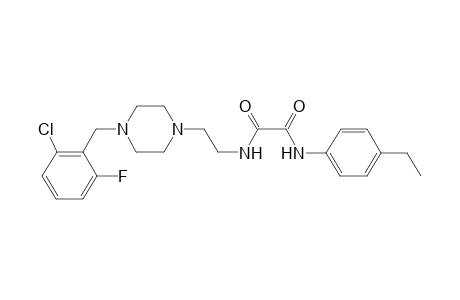 N-[2-[4-(2-chloro-6-fluoro-benzyl)piperazino]ethyl]-N'-(4-ethylphenyl)oxamide