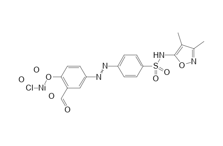 chloro[4-(2-{4-[(3,4-dimethyl-1,2-oxazol-5-yl)sulfamoyl]phenyl}diazen-1-yl)-2-formylphenoxy]nickel trihydrate