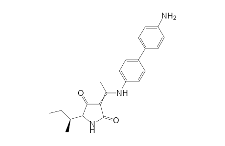 (5RS,6S)-5-sec-Butyl-3-[1-(4-aminobiphenyl-4'-yl)amino]ethylidene-1H-pyrrolidine-2,4-dione