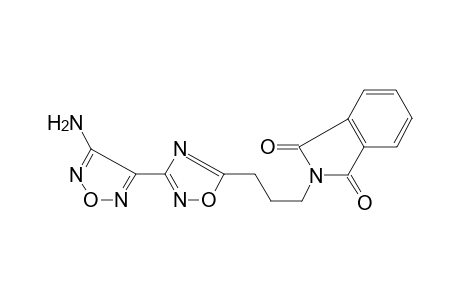 2-[3-[3-(4-amino-furazan-3-yl)-[1,2,4]oxadiazol-5-yl]-propyl]isoindole-1,3-dione