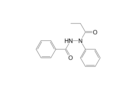 Benzoic acid, 2-(1-oxopropyl)-2-phenylhydrazide