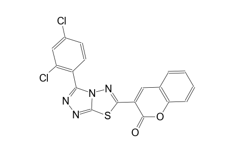 2H-1-benzopyran-2-one, 3-[3-(2,4-dichlorophenyl)[1,2,4]triazolo[3,4-b][1,3,4]thiadiazol-6-yl]-