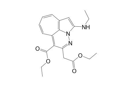 Ethyl 2-ethylamino-5-ethoxycarbonyl-2a,3-diazabenz[cd]azulen-4-acetate