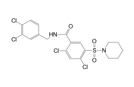 2,4-dichloro-N-(3,4-dichlorobenzyl)-5-(1-piperidinylsulfonyl)benzamide