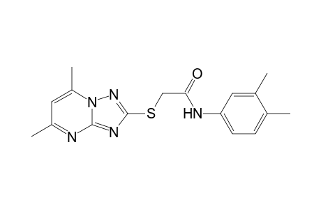 Acetamide, N-(3,4-dimethylphenyl)-2-[(5,7-dimethyl[1,2,4]triazolo[1,5-a]pyrimidin-2-yl)thio]-