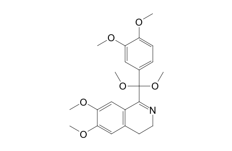 1-[Dimethoxy-(3,4-dimethoxyphenyl)methyl]-3,4-dihydro-6,7-dimethoxyisoquinoline