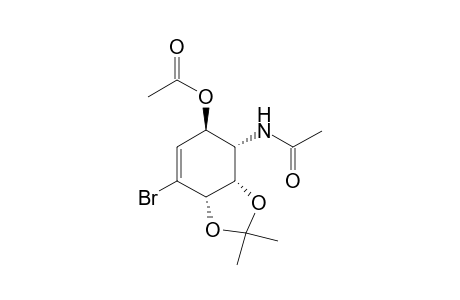trans-(3aS,4S,5R,7aS)-4-acetylamino-7-bromo-2,2-dimethyl-3a,4,5,7a-tetrahydro-benzo[1,3]dioxol-5-yl ester, acetic acid