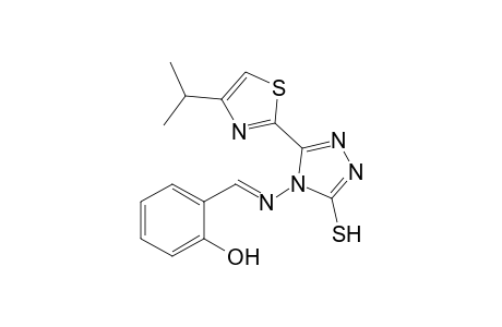 4-(2-Hydroxybenzylideneamino)-5-(4-isopropylthiazol-2-yl)-4H-1,2,4-triazole-3-thiol