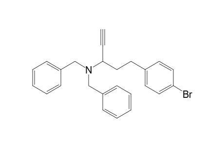 N,N-Dibenzyl-5-(4-bromophenyl)-1-pentyn-3-amine