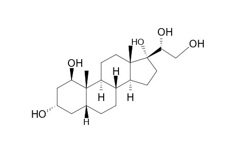 5β-pregnane-1β,3α,17,20β,21-pentol