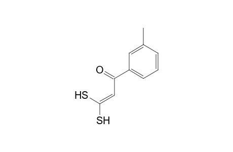 2-Propen-1-one, 3,3-dimercapto-1-(3-methylphenyl)-