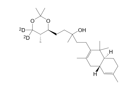 1,3-Dioxane-6,6-d(2)-4-propanol, .alpha.-[2-(1,4,4a,7,8,8a-hexahydro-1,1,3,6-tetramethyl-2-naphthalenyl)ethyl]-.alpha.,2,2,5-tetramethyl-, [4S-[4.alpha.[S*(4aS*,8aS*),5.alpha.]]-