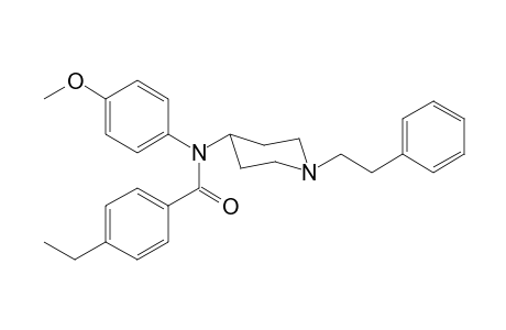 N-(4-Methoxyphenyl)-N-[1-(2-phenylethyl)piperidin-4-yl]-4-ethylbenzamide