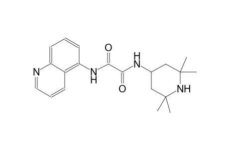 ethanediamide, N~1~-(5-quinolinyl)-N~2~-(2,2,6,6-tetramethyl-4-piperidinyl)-