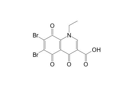 6,7-bis(bromanyl)-1-ethyl-4,5,8-tris(oxidanylidene)quinoline-3-carboxylic acid