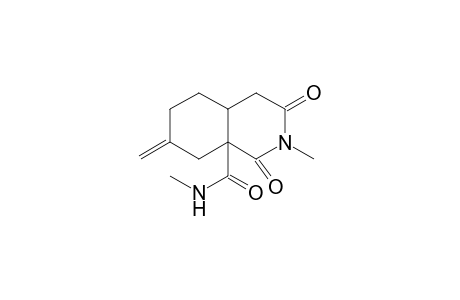 2-Methyl-7-methylene-1,3-dioxooctahydro-isoquinoline-8a-carboxylic acid methylamide