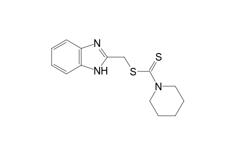 1-piperidinecarbodithioic acid, (2-benzimidazolyl)methyl ester