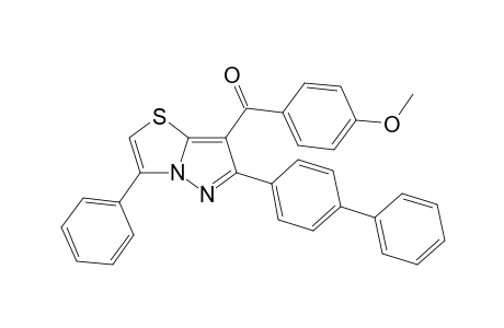 7-(4-Methoxybenzoyl)-6-(4-phenylphenyl)-3-phenylpyrazolo[5,1-b]hiazole