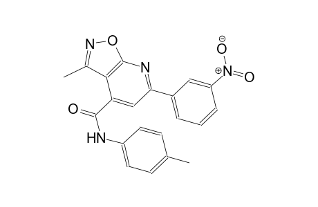 isoxazolo[5,4-b]pyridine-4-carboxamide, 3-methyl-N-(4-methylphenyl)-6-(3-nitrophenyl)-
