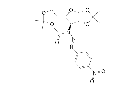 .alpha.-D-Galactofuranose, 3-[1-acetyl-3-(4-nitrophenyl)-2-triazenyl]-3-deoxy-1,2:5,6-bis-O-(1-methylethylidene)-