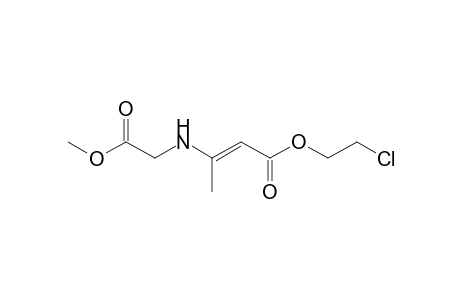3-(Methoxycarbonylmethylamino)but-2-enoic acid, 2-chloroethyl ester
