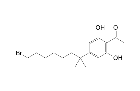 1-[4-(7-bromo-1,1-dimethyl-heptyl)-2,6-dihydroxy-phenyl]ethanone