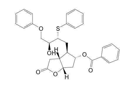 2H-Cyclopenta[b]furan-2-one, 5-(benzoyloxy)hexahydro-4-[3-hydroxy-4-phenoxy-2-(phenylthio)butyl]-, [3aR-[3a.alpha.,4.alpha.(2R*,3S*),5.b eta.,6a.alpha.]]-