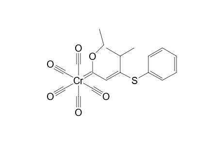 Pentacarbonyl [ (2E )-1-ethoxy-4-methyl-3-(phenylthio)-2-pentenylidene ] chromium