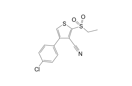 4-(4-Chlorophenyl)-2-(ethylsulfonyl)-3-thiophenecarbonitrile