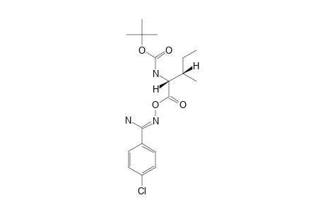 O-[(2S,3S)-2-TERT.-BUTYLOXYCARBONYLAMINO-3-METHYLPENTANOYL]-PARA-CHLOROBENZAMIDOXIME