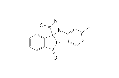 3-OXO-1-(3-TOLYLAMINO)-1,3-DIHYDROISOBENZOFURAN-1-CARBOXAMIDE