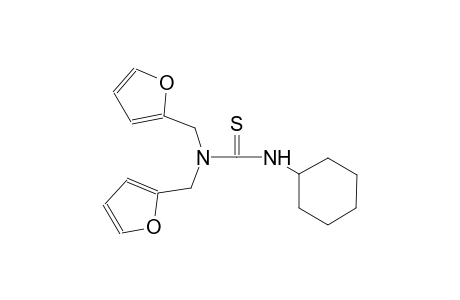 N'-cyclohexyl-N,N-bis(2-furylmethyl)thiourea
