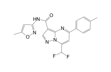 7-(difluoromethyl)-N-(5-methyl-3-isoxazolyl)-5-(4-methylphenyl)pyrazolo[1,5-a]pyrimidine-3-carboxamide